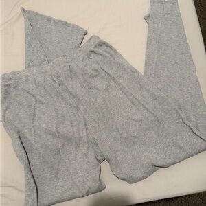 SKIMS Gray Ribbed Pants
